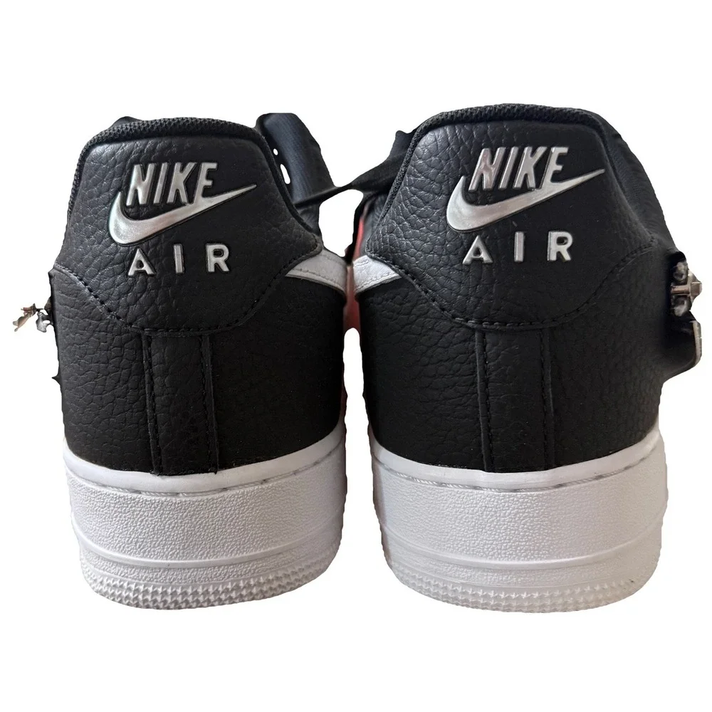 Nike Air Force 1 '07 Premium Zip Swoosh Black Sliver | CW6558 001 Men Size 14